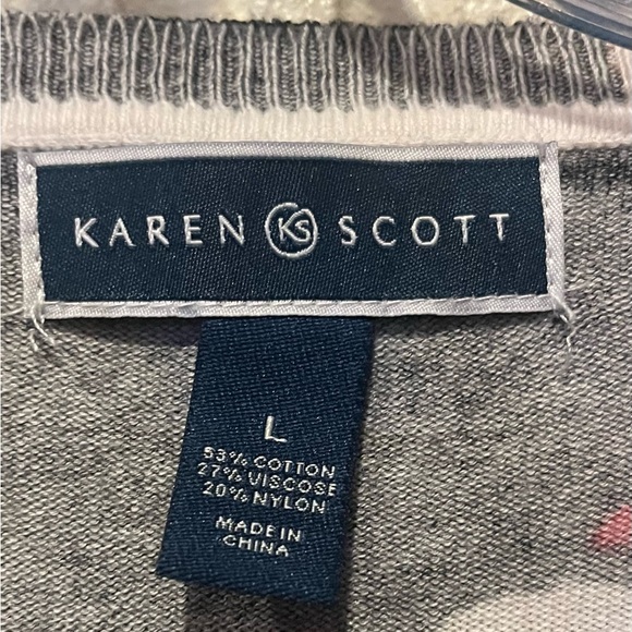 Karen Scott sz Large Ladies Top - Picture 3 of 4